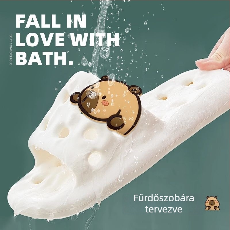 Női EVA papucsok, csendesek, csúszásmentesek, gyorsan száradóak, PVC talp, injektált technológiával készült, egyszínű, egyszerű stílus