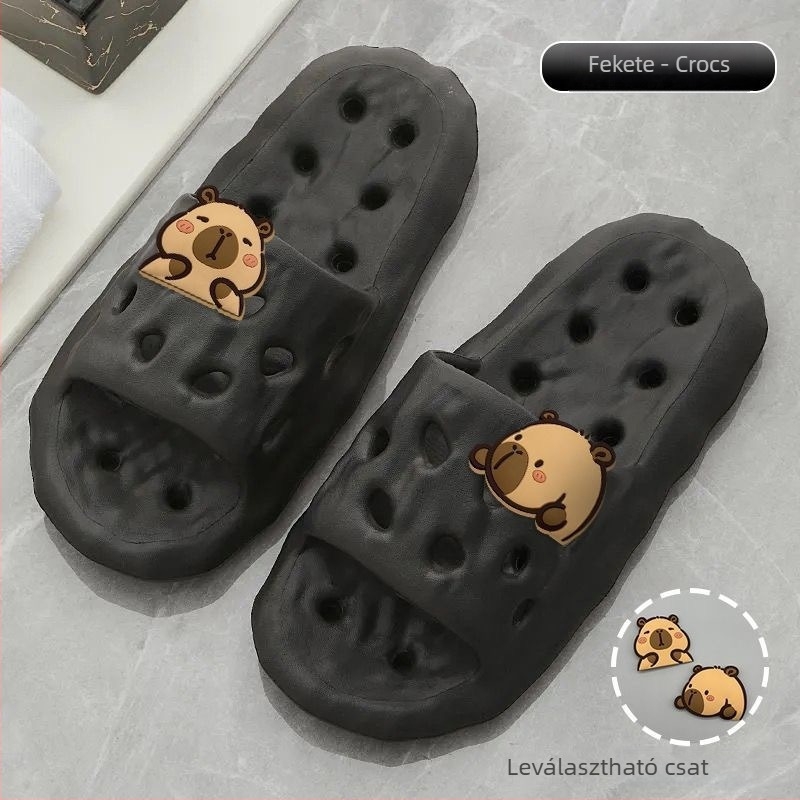 Női EVA papucsok, csendesek, csúszásmentesek, gyorsan száradóak, PVC talp, injektált technológiával készült, egyszínű, egyszerű stílus