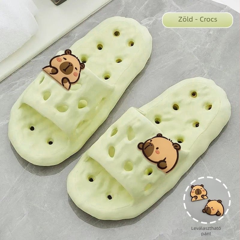 Női EVA papucsok, csendesek, csúszásmentesek, gyorsan száradóak, PVC talp, injektált technológiával készült, egyszínű, egyszerű stílus