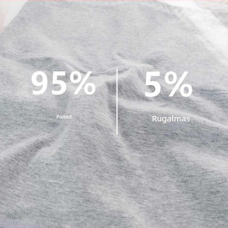 Női 100% pamut magas derekú fehérnemű – haskörfeszítés és popsiemelés, egyszínű, sima szövés