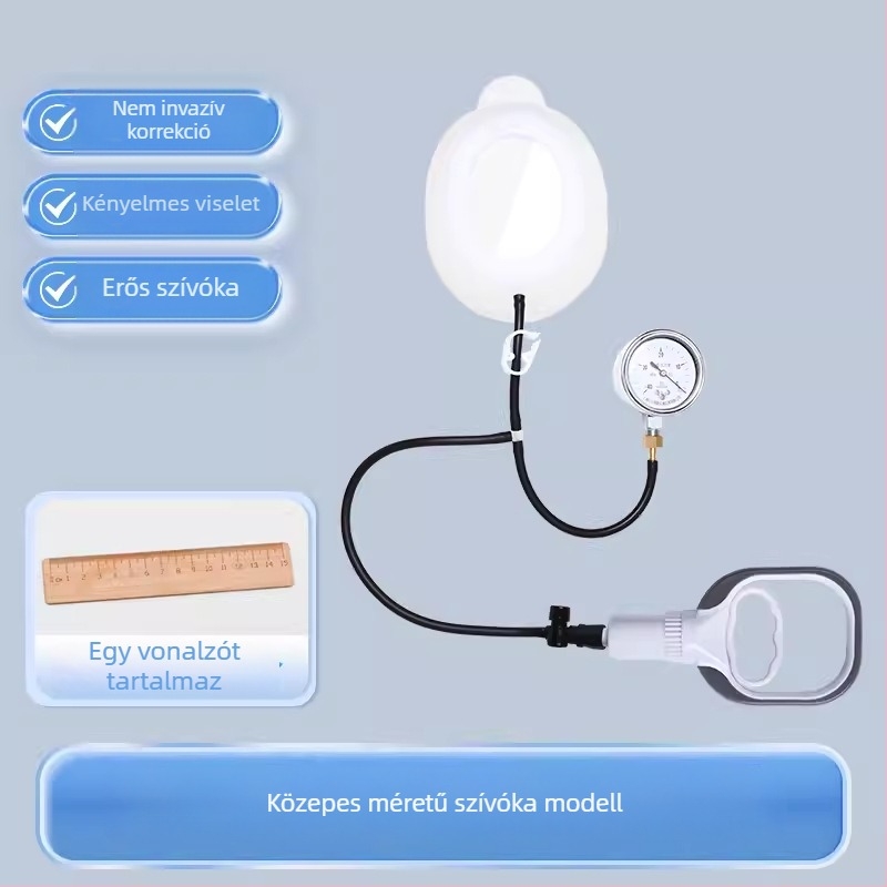 Funnel mellkas negatív nyomású szívókorrektor — szilikon test, Modell YKS-4031, Márka Medium