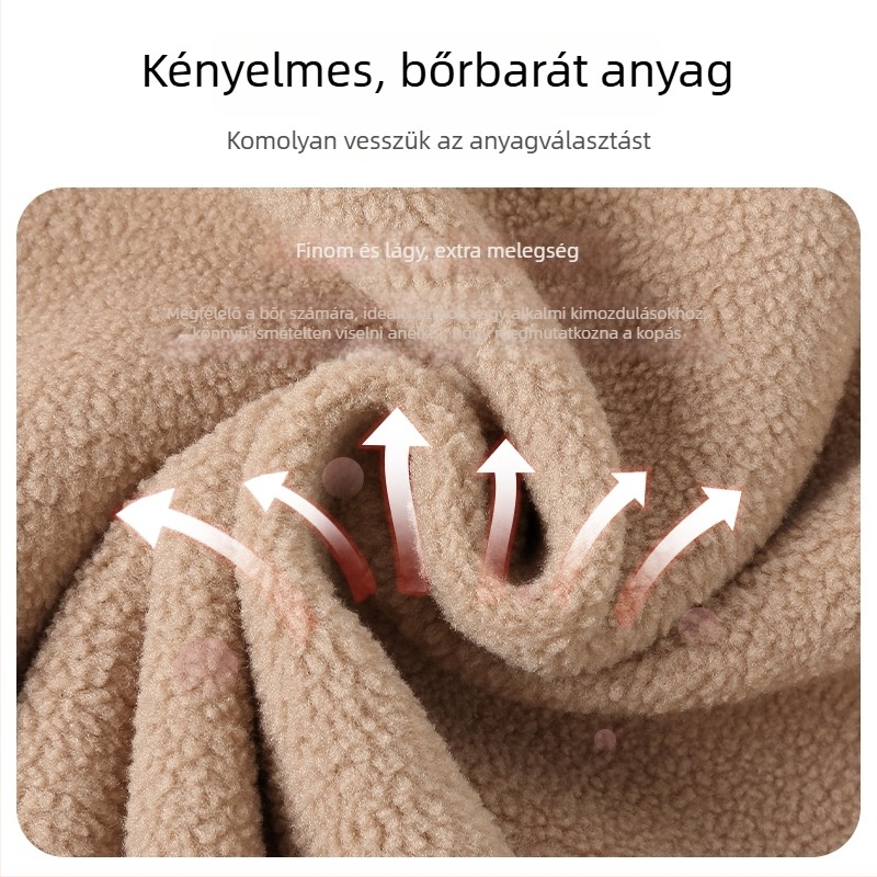 Női téli meleg hétköznapi nadrág magas derekú, egyenes, széles szárú, 2025 modell