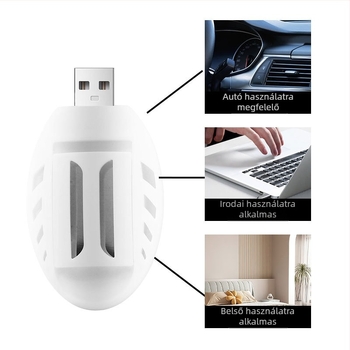 Autó USB-s szúnyogriasztó (ABS anyag, USB-tápellátás, modell qt-23014-01, teljesítmény 1W, márka Che Zhiqian)