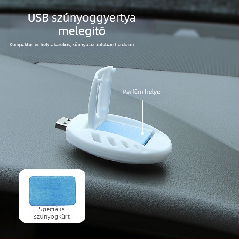 Autó USB-s szúnyogriasztó (ABS anyag, USB-tápellátás, modell qt-23014-01, teljesítmény 1W, márka Che Zhiqian)