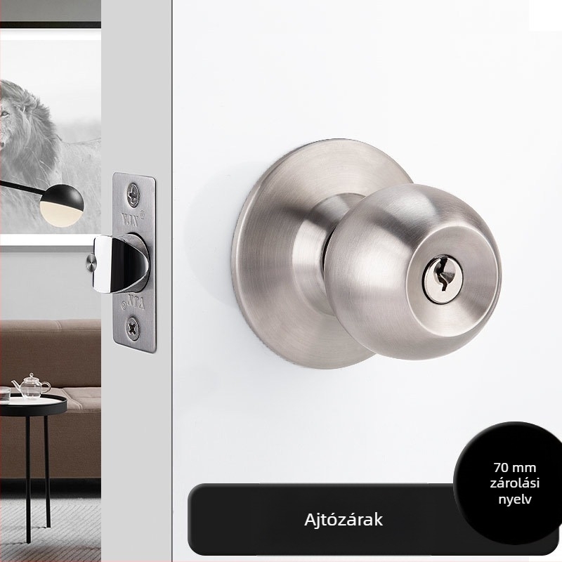Golyózár belső ajtóhoz – YJX 5871, 304 rozsdamentes acél, modern minimalist stílus