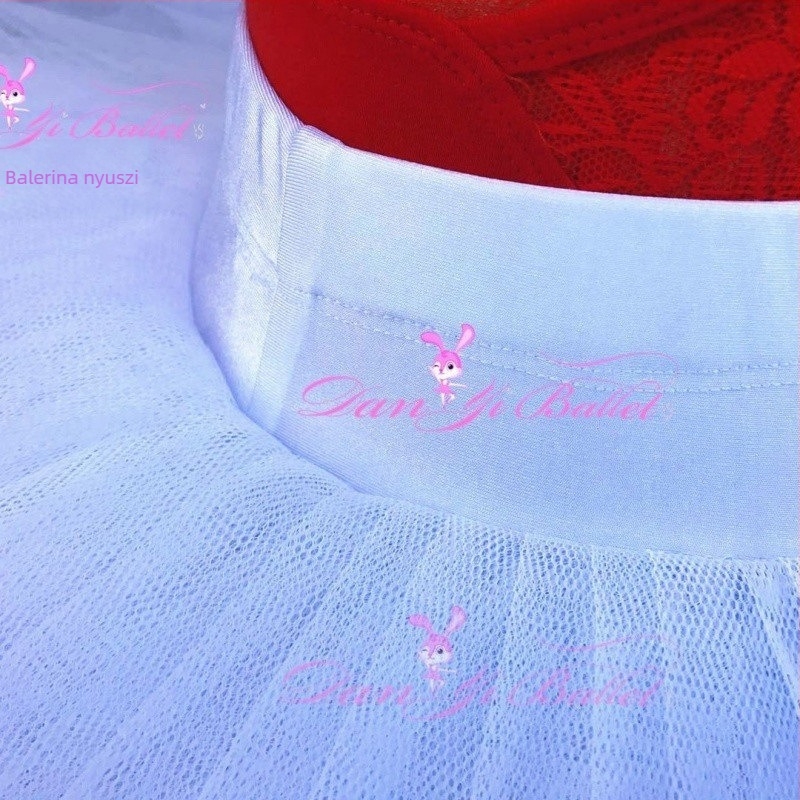 Balett gyakorló szoknya – félhosszú, tüll, spandex alapanyag (>95% spandex) másodlagos 50–70% spandex, Koreai stílus, vasalásmentes, 2023 ősz