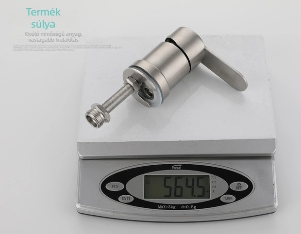 Sampontágyhoz tartozó csaptelep – 304 rozsdamentes acél, modell 10578811, elektromos melegvíz-csap, egységes kialakítás, CE tanúsítvány