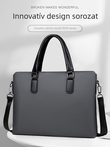 Üzleti dokumentumtáska vízálló 900D filmmel, bélés poliészter, keresztpántos kialakítás, egyszínű minta, Winter 2024, A Mountain