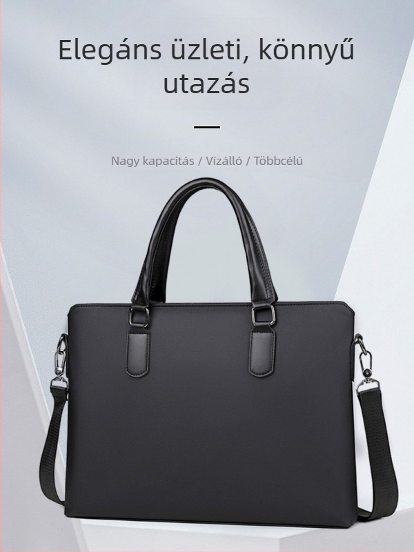 Üzleti dokumentumtáska vízálló 900D filmmel, bélés poliészter, keresztpántos kialakítás, egyszínű minta, Winter 2024, A Mountain