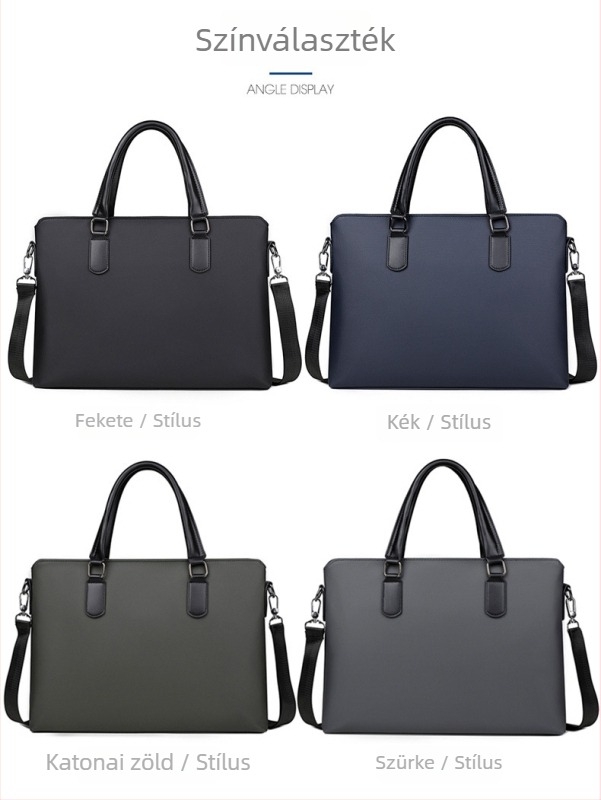 Üzleti dokumentumtáska vízálló 900D filmmel, bélés poliészter, keresztpántos kialakítás, egyszínű minta, Winter 2024, A Mountain