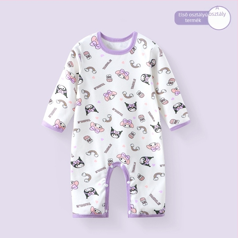 Újszülött babáknak overall hosszú ujjú Derong 95% poliészter, tavasz-ősz viselet