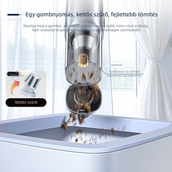 Vezeték nélküli autó porszívó digitális kijelzővel — kompakt kézi kivitel (10V, 100W, 10000 Pa, 20 perc)