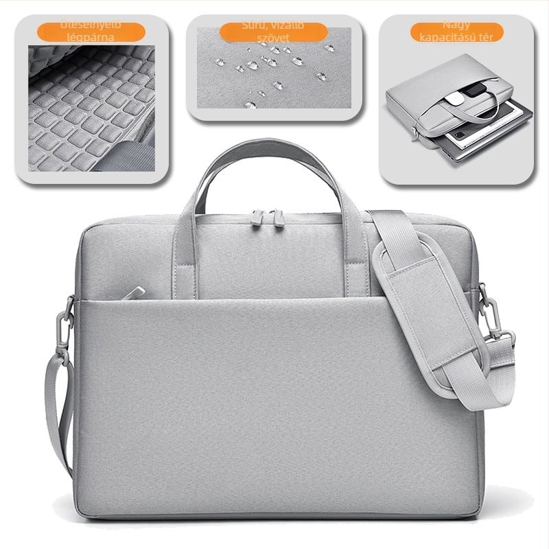 Unisex Oxford vászon laptop táska, vízálló, 16 hüvelykes laptopokhoz
