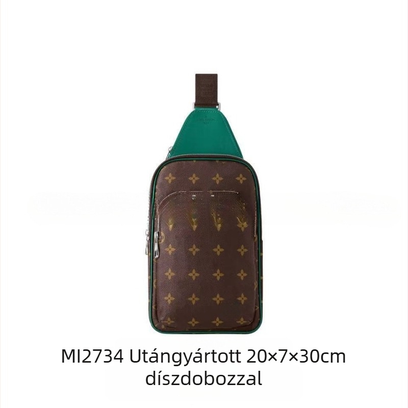 Férfi vászon crossbody táska, 10 hüvelykes, vízálló, utcai stílus, modell M46327