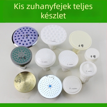 Felső permetezésű zuhanyfej, műanyagból, egyfejű, csavaros csatlakozás, modern minimalista stílus