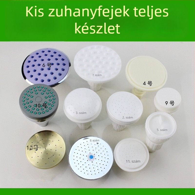 Felső permetezésű zuhanyfej, műanyagból, egyfejű, csavaros csatlakozás, modern minimalista stílus
