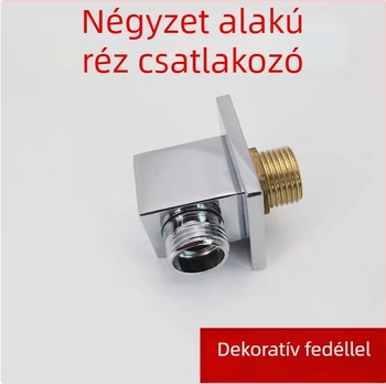 Réz zuhanyadapter, modell 6001-3, modern minimalista stílus, működési hőmérséklet 80°C