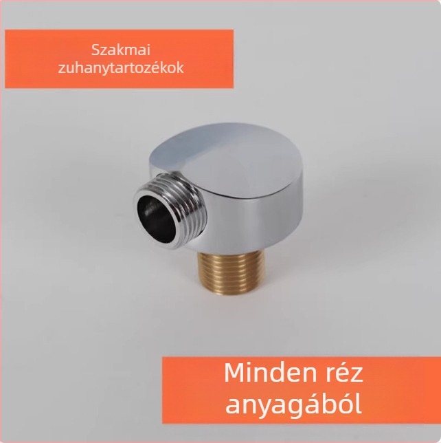 Réz zuhanyadapter, modell 6001-3, modern minimalista stílus, működési hőmérséklet 80°C