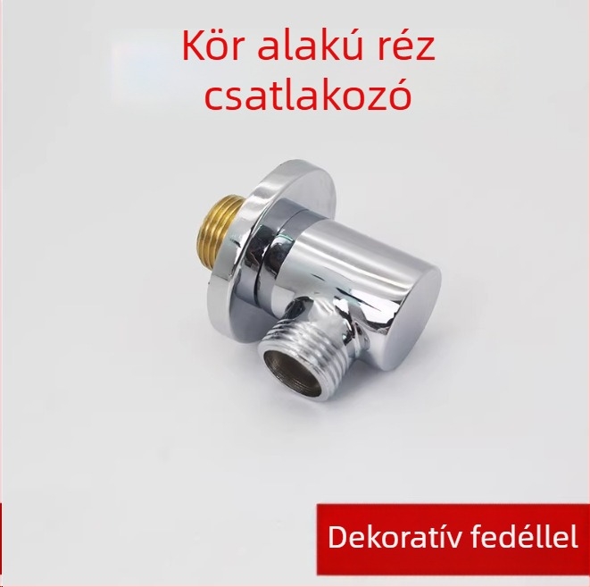 Réz zuhanyadapter, modell 6001-3, modern minimalista stílus, működési hőmérséklet 80°C