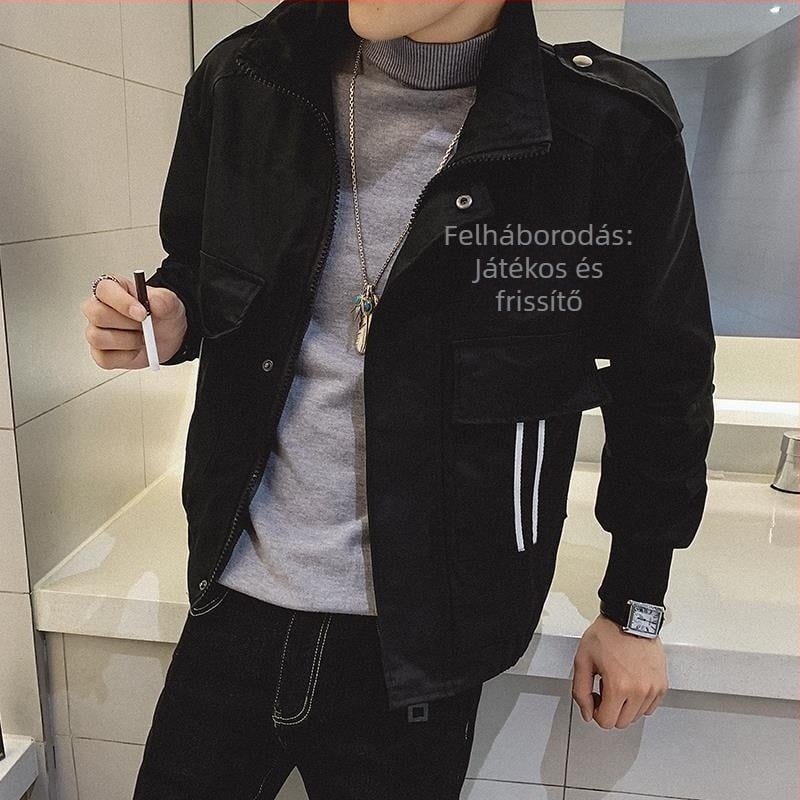 Corduroy anyagú baseball kabát nyúl-szőrrel bélelt, koreai stílus, szűk szabás, kapucnival, reveres gallér