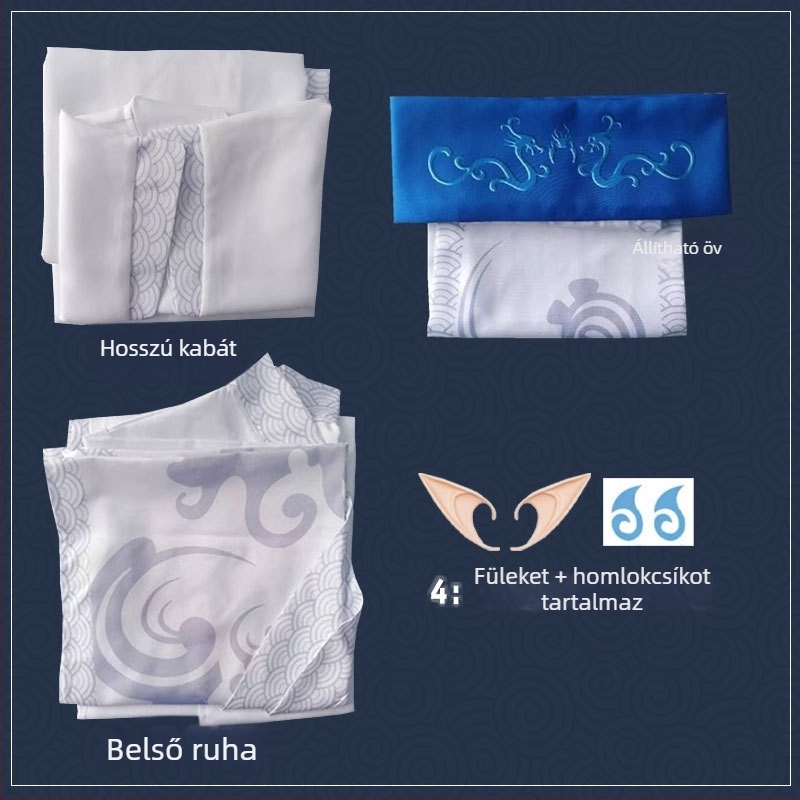 Nezha cosplay ruházat – uniszex, poliészter 95%+, játék- és anime szerepjátékhoz, 2025 tavasz