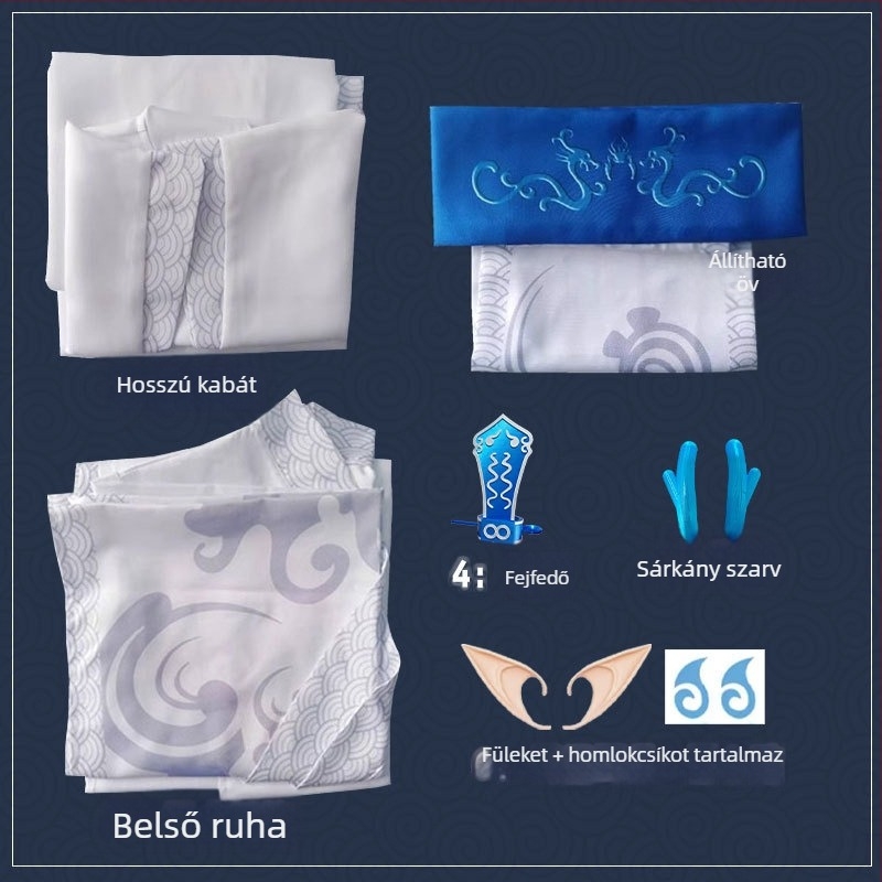Nezha cosplay ruházat – uniszex, poliészter 95%+, játék- és anime szerepjátékhoz, 2025 tavasz