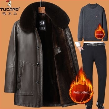 Valódi báránybőrből készült bőrdzseki fleecével bélelt, cipzáras zárás, testhez álló fazon