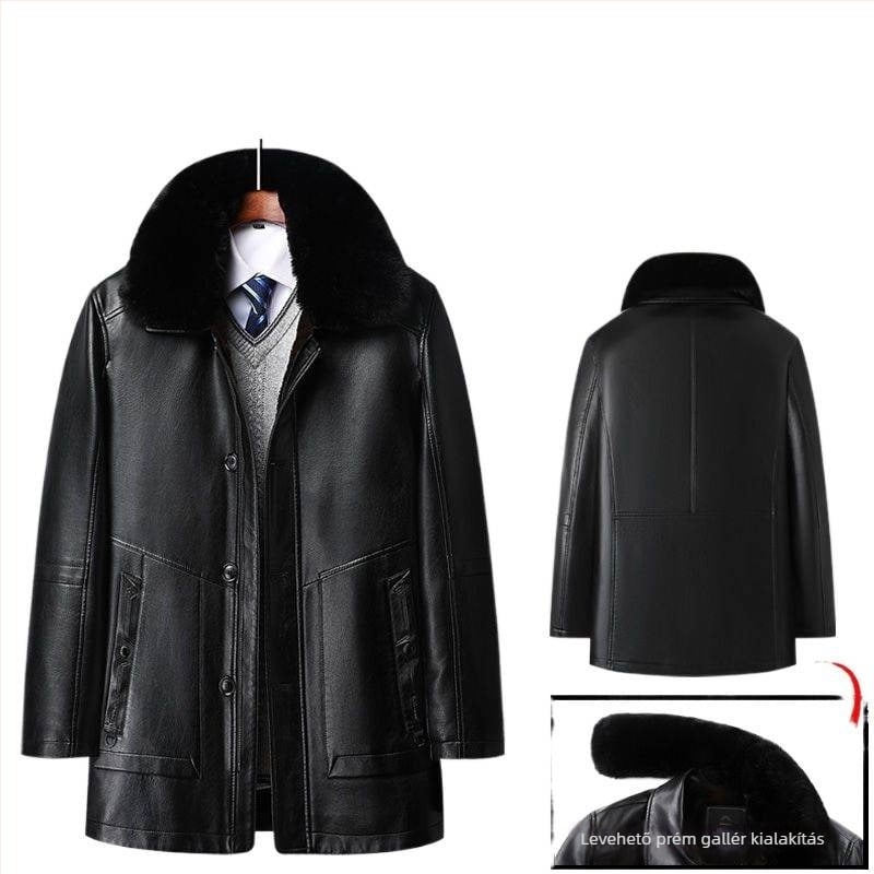 Valódi báránybőrből készült bőrdzseki fleecével bélelt, cipzáras zárás, testhez álló fazon
