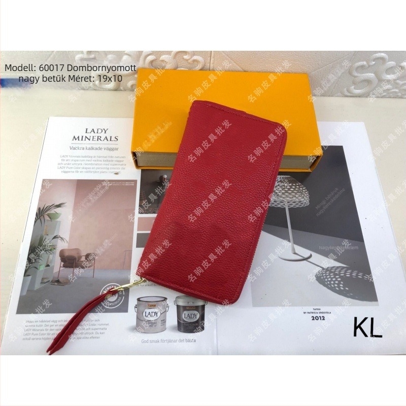 Női hosszú pénztárca lychee mintával, domborított felület, több kártyatartó, modell 60017