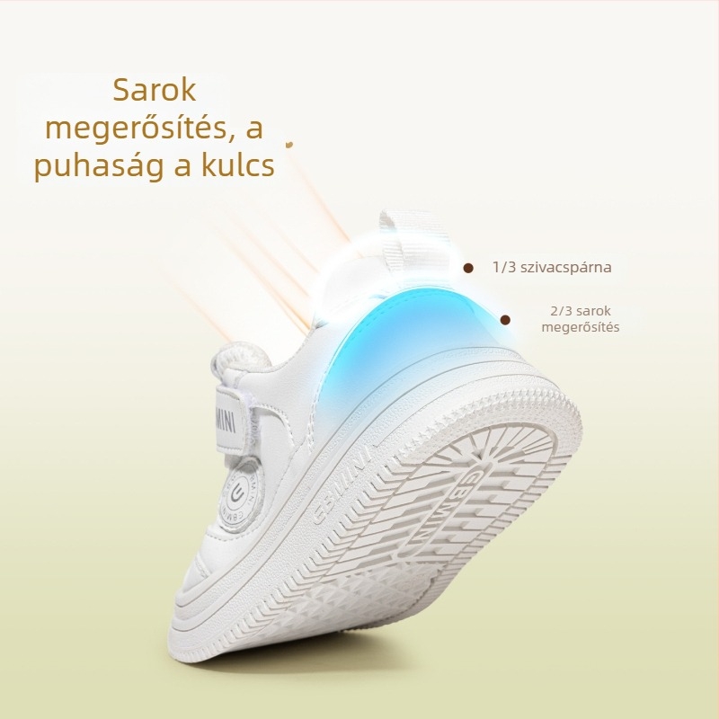 Inbemini gyerekcipő, csúszásmentes gumitalp, szintetikus bőr felsőrész, tépőzár, alacsony felső, tavaszra és őszre