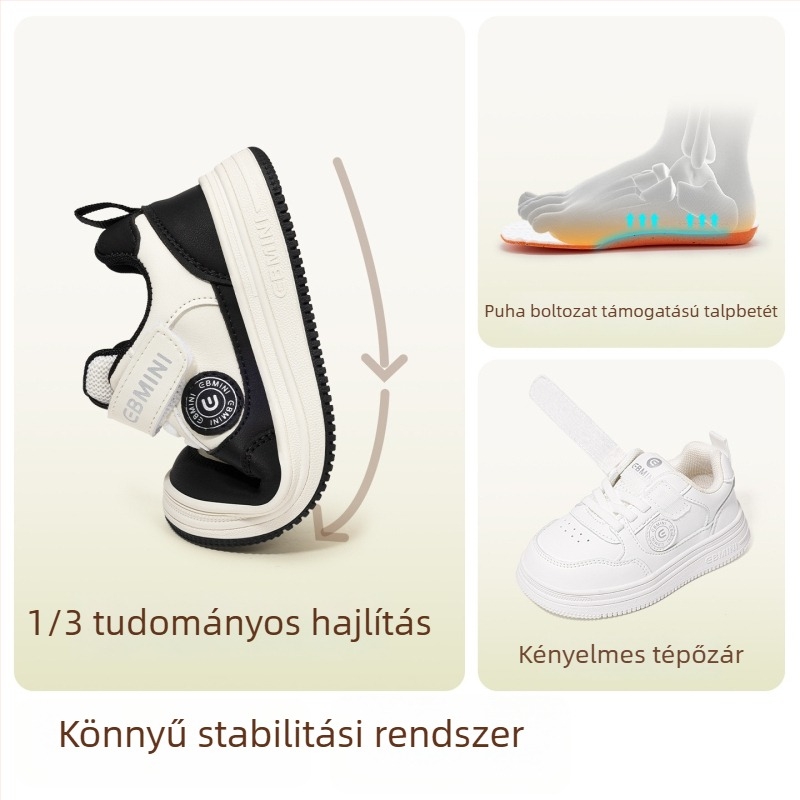 Inbemini gyerekcipő, csúszásmentes gumitalp, szintetikus bőr felsőrész, tépőzár, alacsony felső, tavaszra és őszre