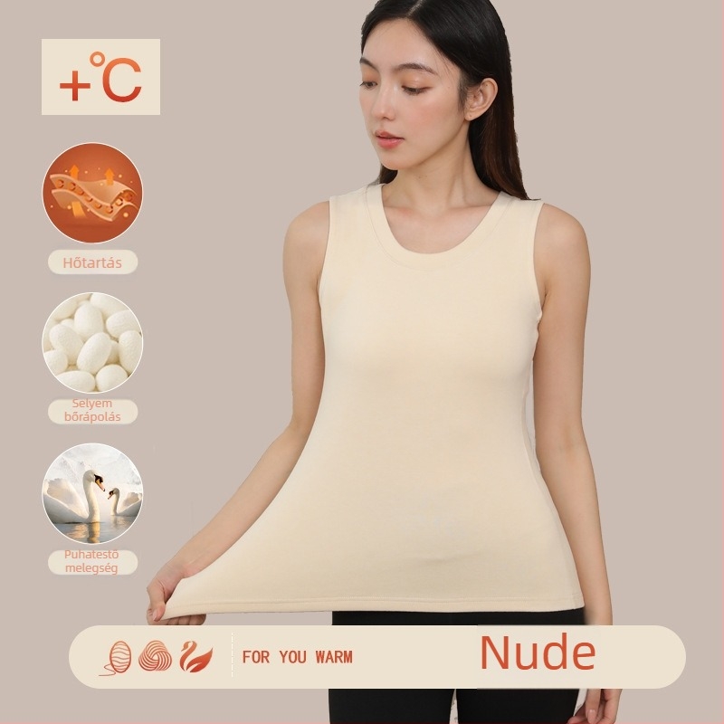 Női termikus mellény - Külső viseletre, Két rétegű, Vastagság 201-250 g/m², Fő anyag tartalma 70-80%