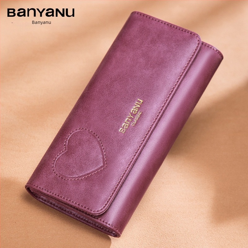 Hosszú marhabőrből készült clutch pénztárca geometriai mintával, városi minimalist stílus, belső szuper rostos bélés, csalás elleni védelem
