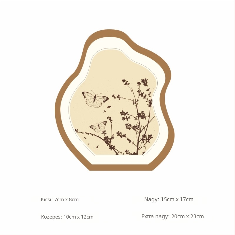 Akril falmatrica lyukak fedésére — dekoratív öntapadós minta geometriai és rajzfilmszerű motívummal, vízálló és olajálló, 1 db