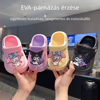 Gyerek EVA Crocs Slip-On cipő, uniszex, Cartoon Paradise stílus, 4–16 év, 2025 nyár
