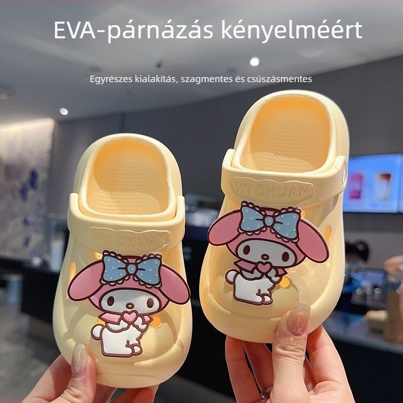 Gyerek EVA Crocs Slip-On cipő, uniszex, Cartoon Paradise stílus, 4–16 év, 2025 nyár