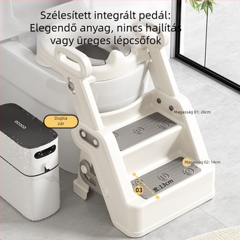 Gyerekeknek szánt vécéülőke létrával – edzéshez, fiúknak és lányoknak