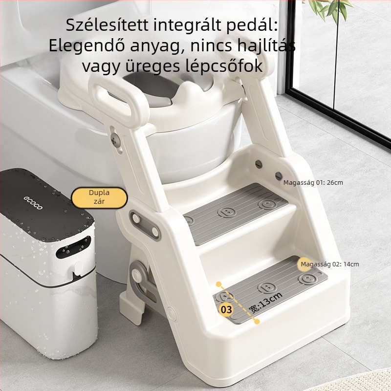 Gyerekeknek szánt vécéülőke létrával – edzéshez, fiúknak és lányoknak