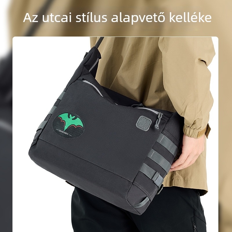 Egyrészes válltáska utazáshoz - több zseb, vízálló, kopásálló, bővíthető, 20-35 L