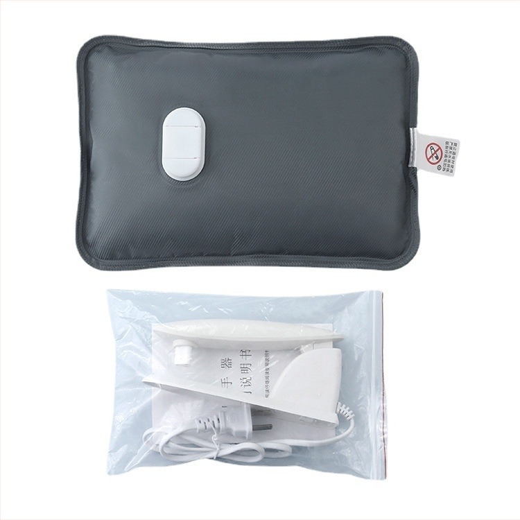 Újratölthető robbanásbiztos melegvíz-palack kézmelegítővel – elektromos fűtés, 220V, 350W, flanel anyag, automatikus kikapcsolás, vállra, nyakra, derékre, hasra, lábakra és kezekre