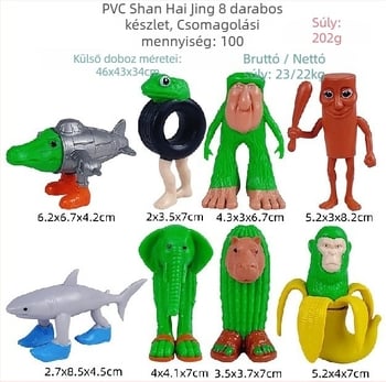 PVC kulcstartó Guangdongból, hálós zacskóban csomagolva, anime kép, határokon átívelő kizárólagos ellátás