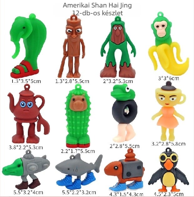 PVC kulcstartó Guangdongból, hálós zacskóban csomagolva, anime kép, határokon átívelő kizárólagos ellátás