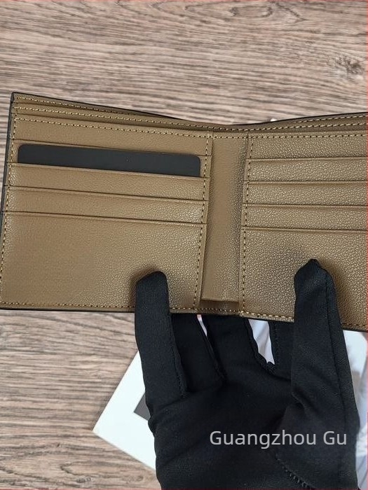 Férfi pénztárca természetes bőrből, kétoldalas marhabőr, geometriai minta, utcai stílus, lopás elleni védelem