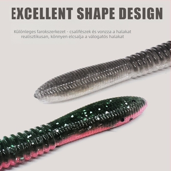 Ólomos fejű horgászhorog, csúcs nélküli, méret 2,5, tengerparti horgászathoz