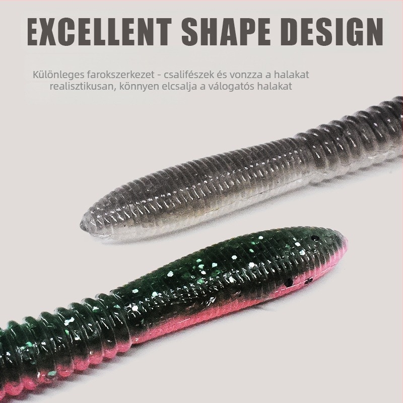 Ólomos fejű horgászhorog, csúcs nélküli, méret 2,5, tengerparti horgászathoz