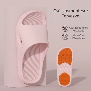 Peach Seal Gyermekek nyári beltéri papucsok, fürdőszobához – csúszásmentes, puha PVC talppal