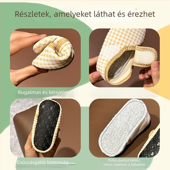 Baba beltéri zokni csúszásgátló puha talppal, uniszex, 6–36 hónap, tavasz–nyár–ősz