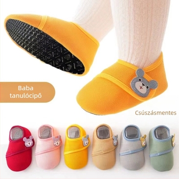 Baba padlószokni belső használatra – csúszásmentes puha talppal, 1–3 év, poliészter szálak, tavasz és ősz