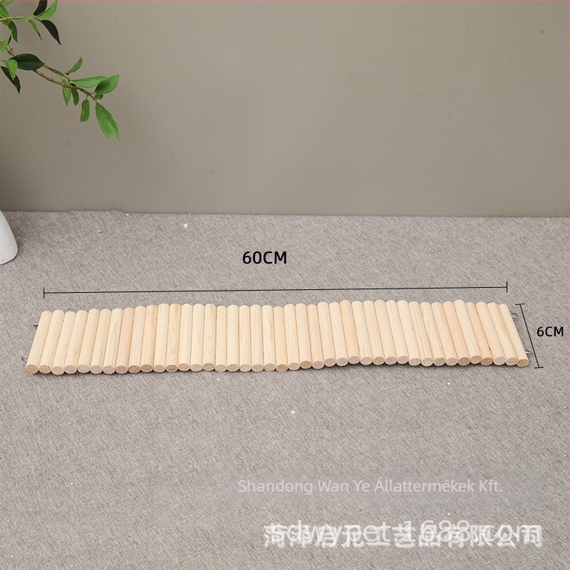 Masszív fából készült hörcsög élőhely kerítés létrával