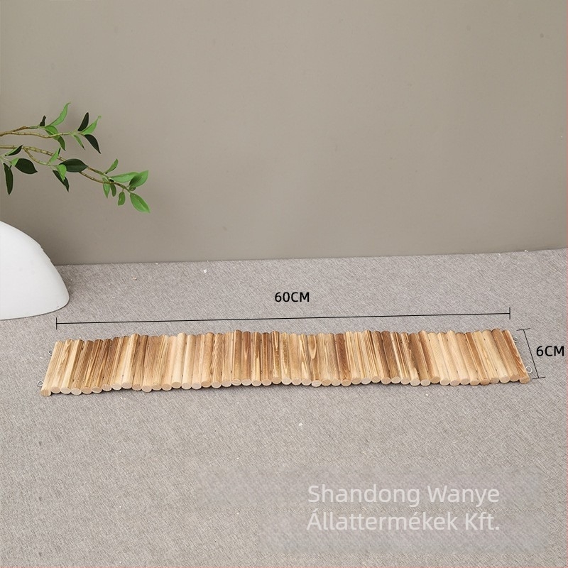 Masszív fából készült hörcsög élőhely kerítés létrával